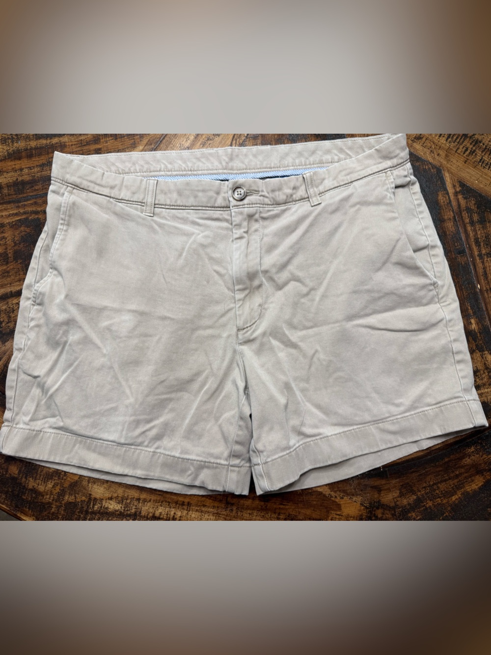Roundtree & Yorke Khaki Shorts Men’s Size 36 Cotton Stretch